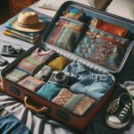 maleta de tela sintetica